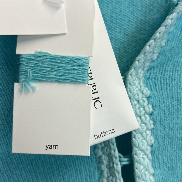 NWT Banana Republic Angora Blend Sea Blue Cardigan Sweater Size M - Picture 7 of 10